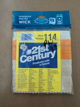 21st. Century 042077001146 Model 114 Fiberglass Kerosene Heater Wick - Pw37 Aladdin / Sanyo