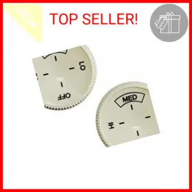 Ablmeb 313029533511 2pcs Baseboard Heater Thermostat Temperature Control Dial Knob Replacement Base