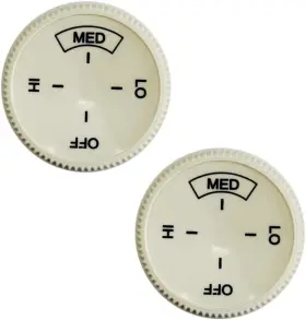 Ablmeb 313104212294 2pcs Baseboard Heater Thermostat Temperature Control Dial Knob Replacement Base