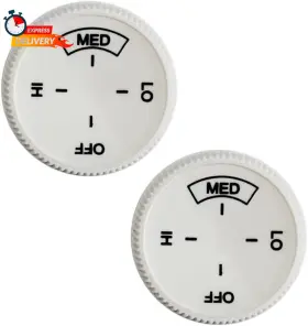 Ablmeb 313113010072 2pcs Baseboard Heater Thermostat Temperature Control Dial Knob Replacement Base