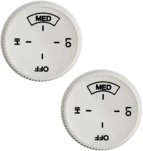 Ablmeb 743645257650 2pcs Baseboard Heater Thermostat Temperature Control Dial Knob Replacement Base