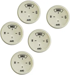 Ablmeb 744110410099 5pcs Baseboard Heater Thermostat Temperature Control Dial Knob Replacement