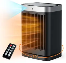 1500w Abolee 717023928531 Space Heaters With Motion Sensor Ceramic Heating Remote Portable