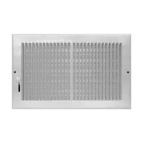 Ab3brwh106 Accord Ventilation Baseboard Register With 1/3-inch Fins Louvered Design 10-i