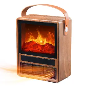 Efs-tj13a Ackmizz Portable Electric Fireplace Heater - Mini Space For Indoor Use