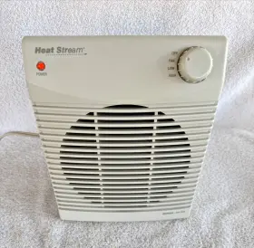 29h1501 Adobe Air Heatstream Adobeair Heat Stream 1500w Compact Space Heater Fan White