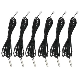 Ntc3950 Aediko Ae19506 6pcs 10k Temperature Sensor Probe 1m Thermistor Stainless Steel Temp