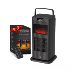 Ahfiwaso 313057025040 14 Inch H 1500-watt Ceramic Electric Space Heater Oscillating Convection W