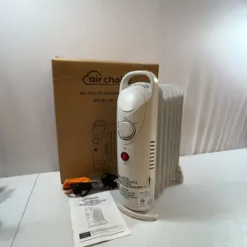 Pm807 Air Choice Oil Filled Radiator 800w Portable 6 Fin Electric Heater Small Compact White