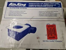 Ak917 Air King Bulb Heater Single Exhaust Fans Medium White