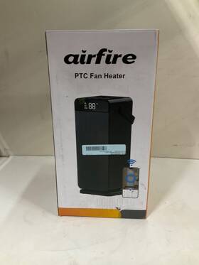 Airfire 850072380414 1500w Ptc Ceramic Heater With Wifi And Voice Control Black