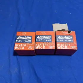 P159905 Aladdin Lot Of 3 Series 15 And 8 Portable Kerosene Blue Flame Heater Wick