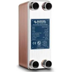 Fhc014-26-4.5 Alecoil 3x8 26 Plates Heat Exchanger With 3/4 Mpt Port Water To 316l Stainless