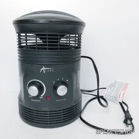 Heff360b Alera Used Works Well 360 Surround Heater 1500w 8 Inch X 12 Black