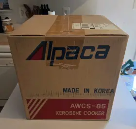 Awcs-85 Alpaca New Old Stock Kerosene Fired Cooker / Heater Model Brand