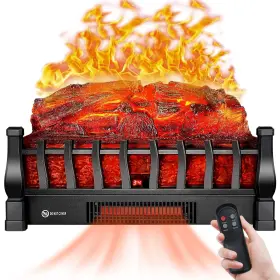 Fba-2022-log-01 Alpaca Electric Fireplace Logs Inserts Heater With Infrared Remote Controller 5 Flame