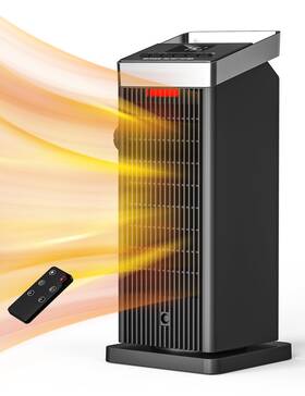 Alrocket Ak-qn18 1500w Ceramic Space Heater 90 Oscillating Remote Control Thermostat