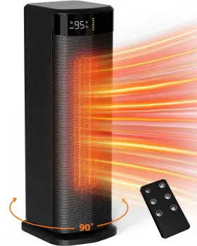 Dh-qn26a Alrocket Space Heater 1500w Ptc Ceramic Tower With Thermostat