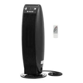 Amazon Basics 819079022871 Oscillating Tower Heater With Digital Display Remote Control Timer Over-h