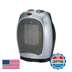 B07v7qjg8j Amazon Basics Retailer Oscillating Ceramic Portable Indoor Space Heater Heating