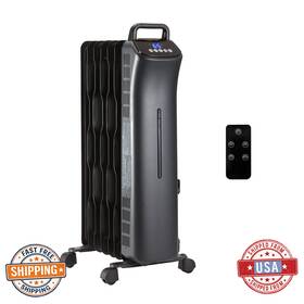 Amazon Basics B0828yj33n Oil-filled Space Heater 1500w Remote Control Portable Radiator