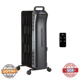 B0828yj33n Amazon Basics Oil-filled Space Heater 1500w Remote Control Portable Radiator