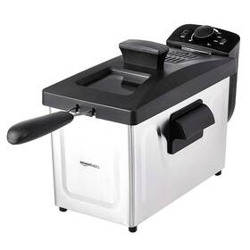 Amazon Basics Df7710b-ul 3.2- Quart 3.0l Electric Deep Fryer With Adjustable Temperature C
