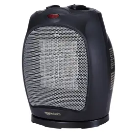Dq1925s Amazonbasics 1500w Ceramic Heater With Adjustable Thermostat - Black
