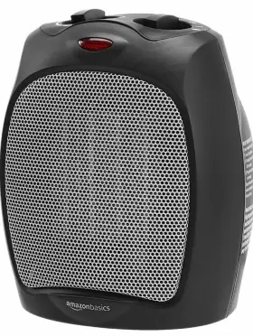 Dq1928-y Amazonbasics Amazon Basics 1500w Ceramic Personal Heater With Adjustable Thermostat Black