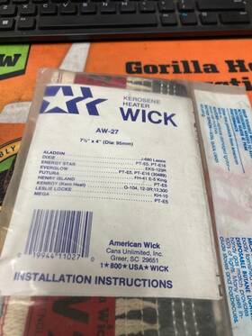 American Aw-27 Aw27 Kerosene Heater Wick