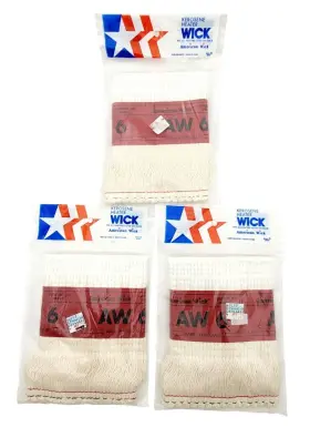 American Wick 019944110065 Lot Of 3 Aw-6 Kerosene Heater Wicks New Sealed