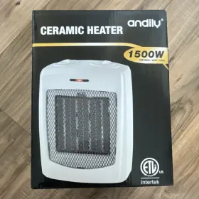 Fh105a-w Andily Ceramic Heater 1500w Adjustable Thermostat Safety