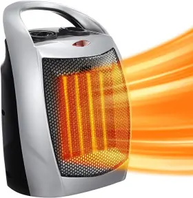 Ptc909a-silver Antarctic Star Space Heater 1500w/750w Etl Ceramic Small - Scratch And Dent