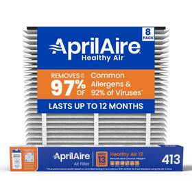 Aprilaire 413-a8 413 Replacement Filter For Whole Pro Pack 8 White