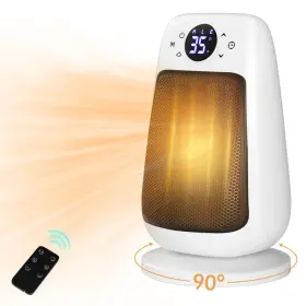 H064-a007-us Areyourshop Space Heater Adjustabl Thermostat 1500w Ptc Ceramics Desktop Touch Screen