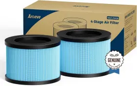 Mk01lx Aroeve Mk01 And Mk06 Air Filter Replacement 4-in-1 For Smoke Blue