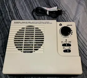 29h4005 Arvin Vintage Heat Fan Electric Convection Heater Model Works Smoke Free