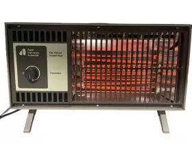 30h25 Arvin Vintage 4 Electric Radiant Heater 1320 Watts - Tested And Working
