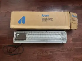 49h10 Arvin Vintage 1320 Watt Forced Air Electric Heater - Mod# Working In Box