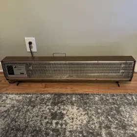 49h20-1 Arvin Two Heat Automatic Fan Forced Vtg Space Heater 1250w And 1500w 40 Inch Tested