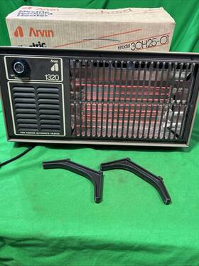 Arvin Meritor 30h2501 Mid Century 1320 Electric Fan Forced Air Heater Metal Not Working