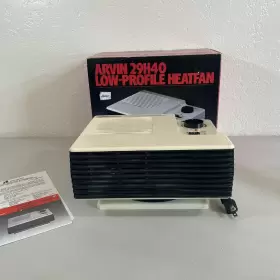 29h40 Arvinair Vintage Arvin Low-profile Heatfan Space Heater And Fan Almond