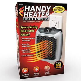 As Seen On Tv 83119235 Handy Heater Turbo 800 Wall-outlet Space