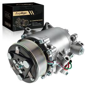 Aspligo Asp-co202019-4 Air Conditioner Ac Compressor With A/c Clutch Fits For Honda Civic 2012-2015