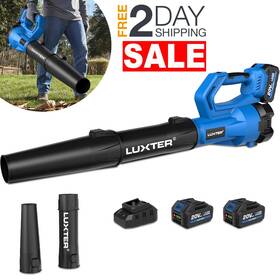Asterion Hx-1002-bk 20v Sopladora De Hojas Con 2 Baterias Potente Electrico Inal Mbrico Para Jardin