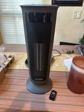 Hx-1004 Asterion Portable Space Heater For Indoor Use With Remote - 70 Oscillating Electric Hea