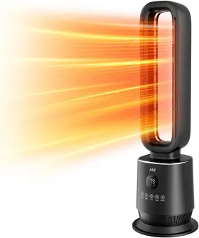 Ndy-fh211r Asz Tower Space Heater Bladeless With Thermostat- Fan Black