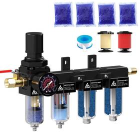 Atiny Wfff02b-1 1/4 Inch Npt 4 Stage Air Compressor Dryer System Drying Brass Filter&c