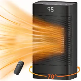 1500w Atupen 611419977564 Portable Electric Space Heater For Indoor Use With Thermostat
