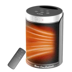 B0f139544v Aubkn 1500w Portable Ptc Ceramic Space Heater With Thermostat Remote 12h Timer